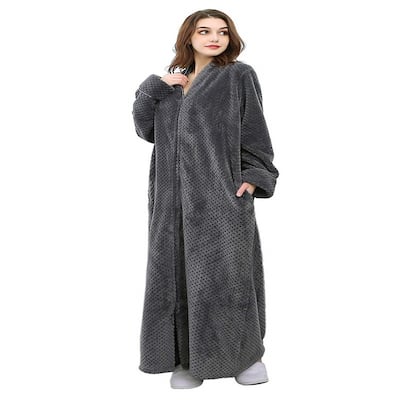 Womens Fleece Robe Plush
