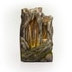 preview thumbnail 2 of 10, Alpine Corporation 62" Tall Outdoor Tree Trunk Water Fountain with LED Lights