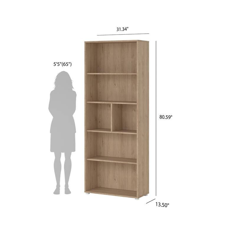 Carson Carrington Sign 6-shelf Boockase, Home Office Storage