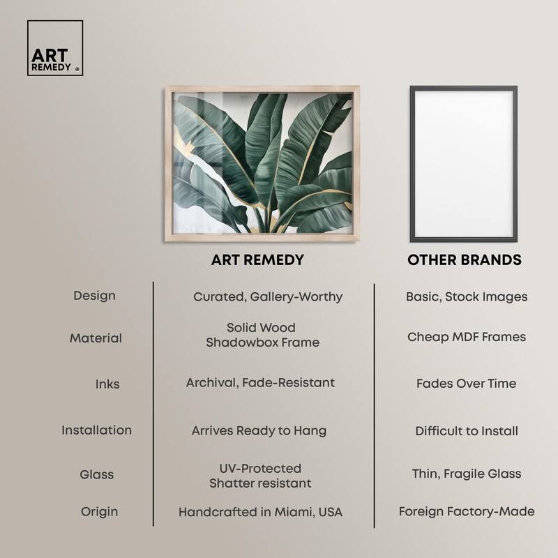 Jungle Jewel Jade II Shadowbox by Art Remedy