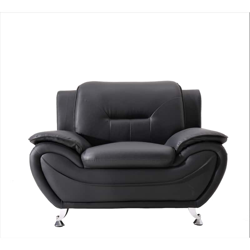 Sanuel 47.3" Wide Faux Leather Club Chair