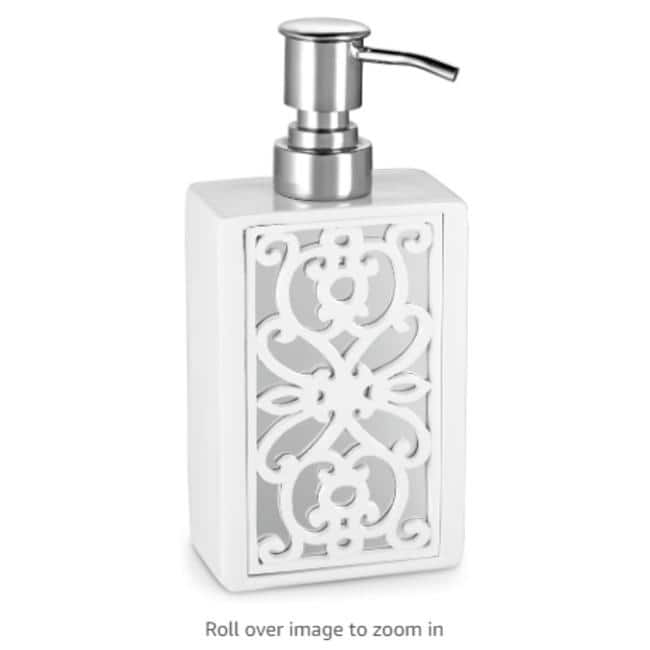 Creative Scents Mirror Janette White Hand Soap Dispenser