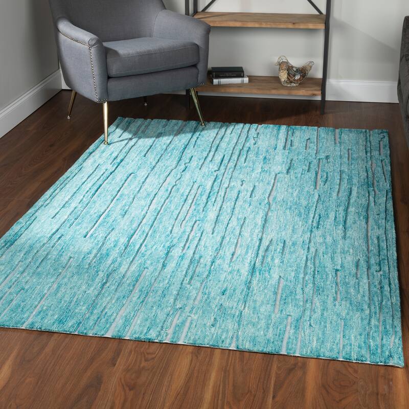 Addison Dazzle Modern Hand Spun Wool and Metallic Area Rug