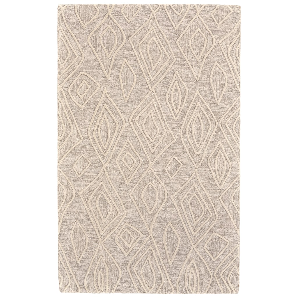 Grand Bazaar Fadden Hand Tufted Diamond Transitional Area Rug