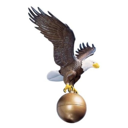 Whitehall 00802 12" Medium Flagpole Eagle (Multi-Color) - Multi-color