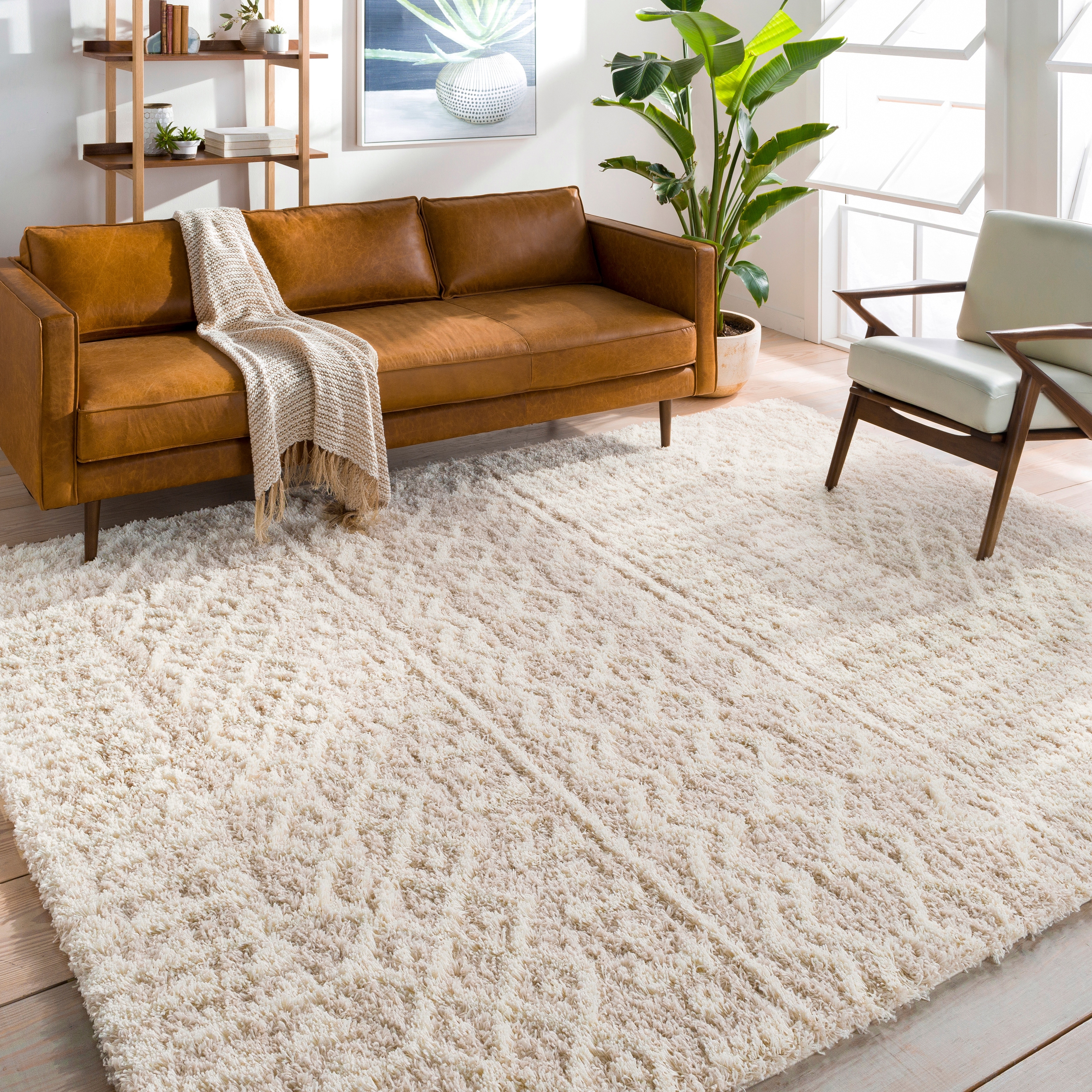 Artistic Weavers Newton Geometric Moroccan Trellis Shag Area Rug