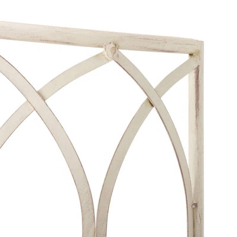 Iron Outdoor Half-Circle Patio Garden Tree Bench - 23.5'' D x 50” W x 30.75” H