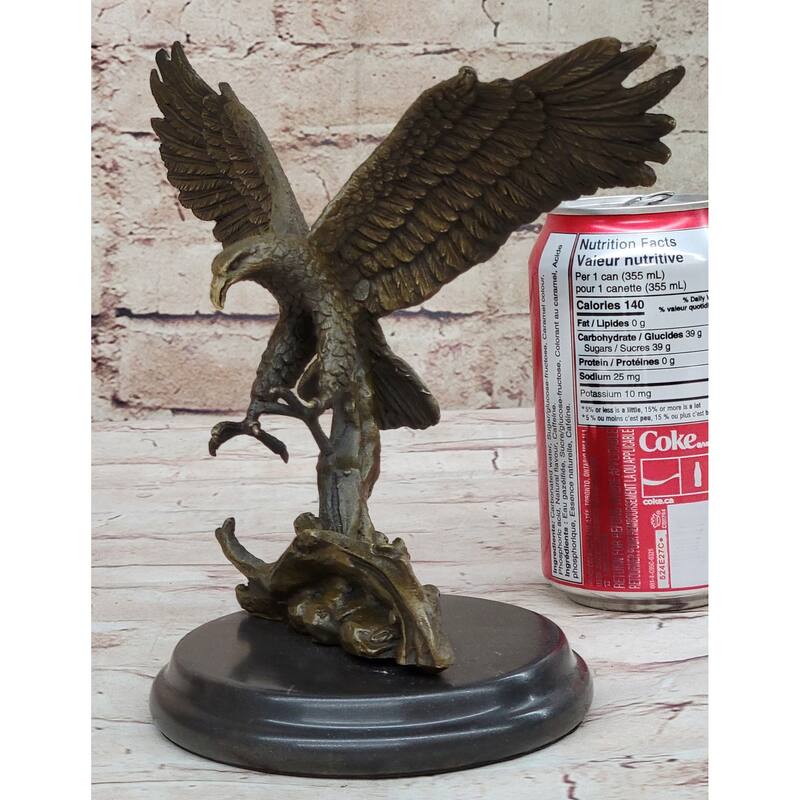 Antoine Barye Flying American Bald Eagle Art Deco Bronze Sculpture Statue Figurine