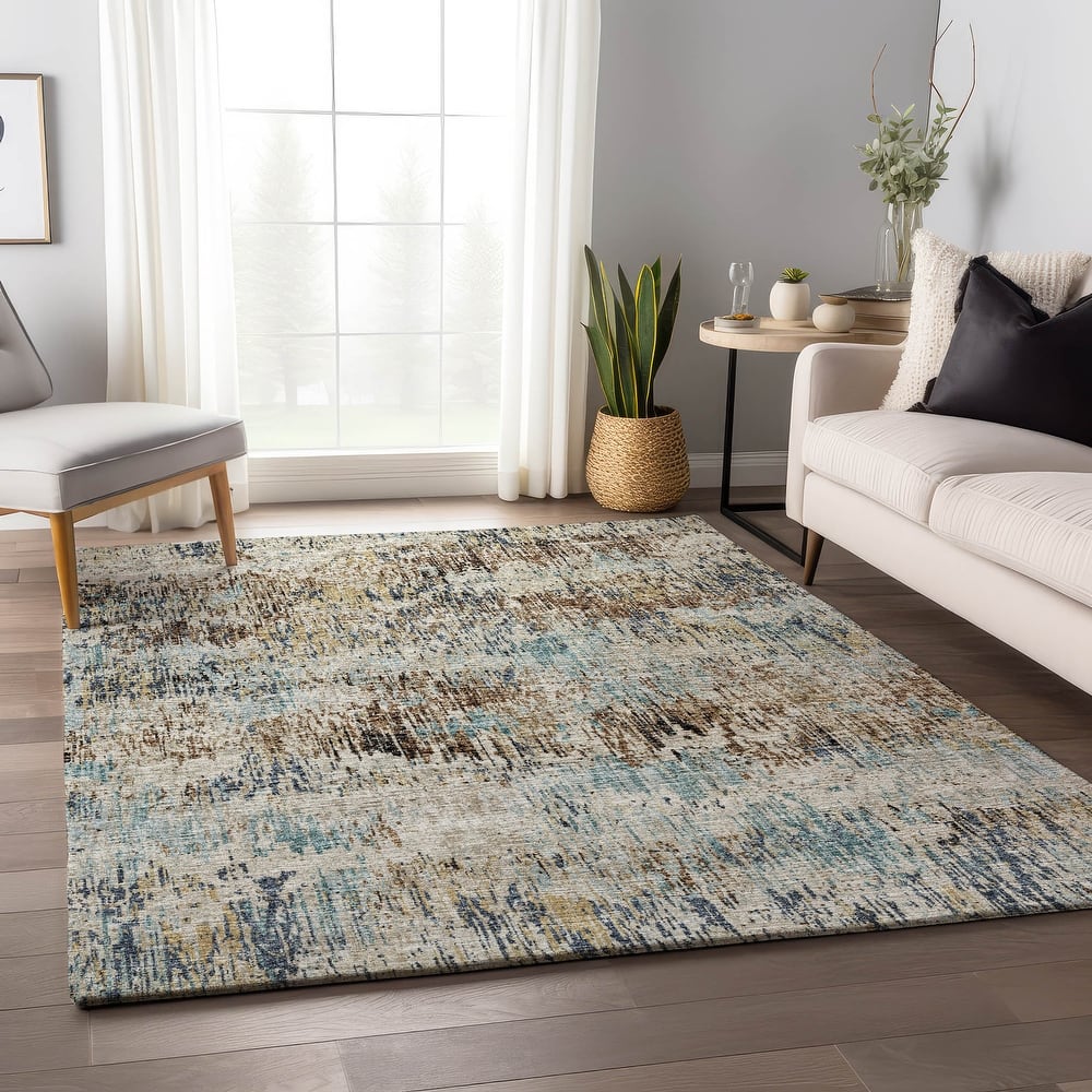 Premium Washable Super Soft Contemporar Abstract Mayfield Rug