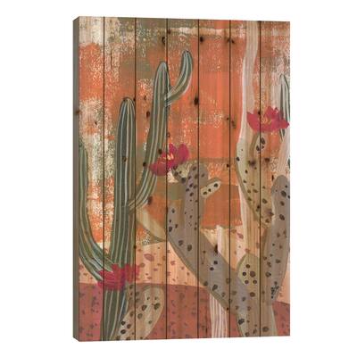 Desert Flowers I Print On Wood by Melissa Wang - Multi-Color