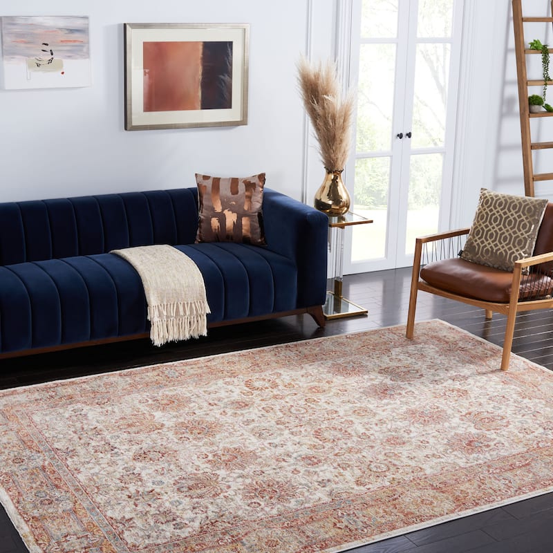 SAFAVIEH Valencia Zeinab Vintage Rug - 4' x 6'2" - Ivory/Rust