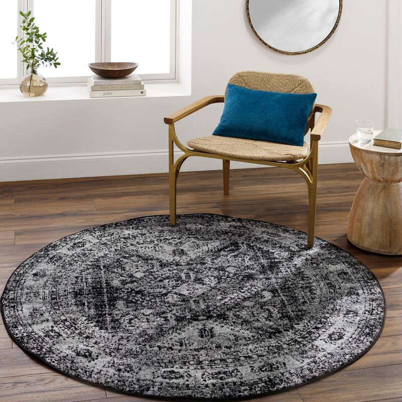 Livabliss Monte Carlo Updated Traditional Medallion Area Rug
