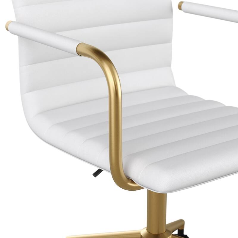 Martha Stewart Upholstered Swivel Office Chair