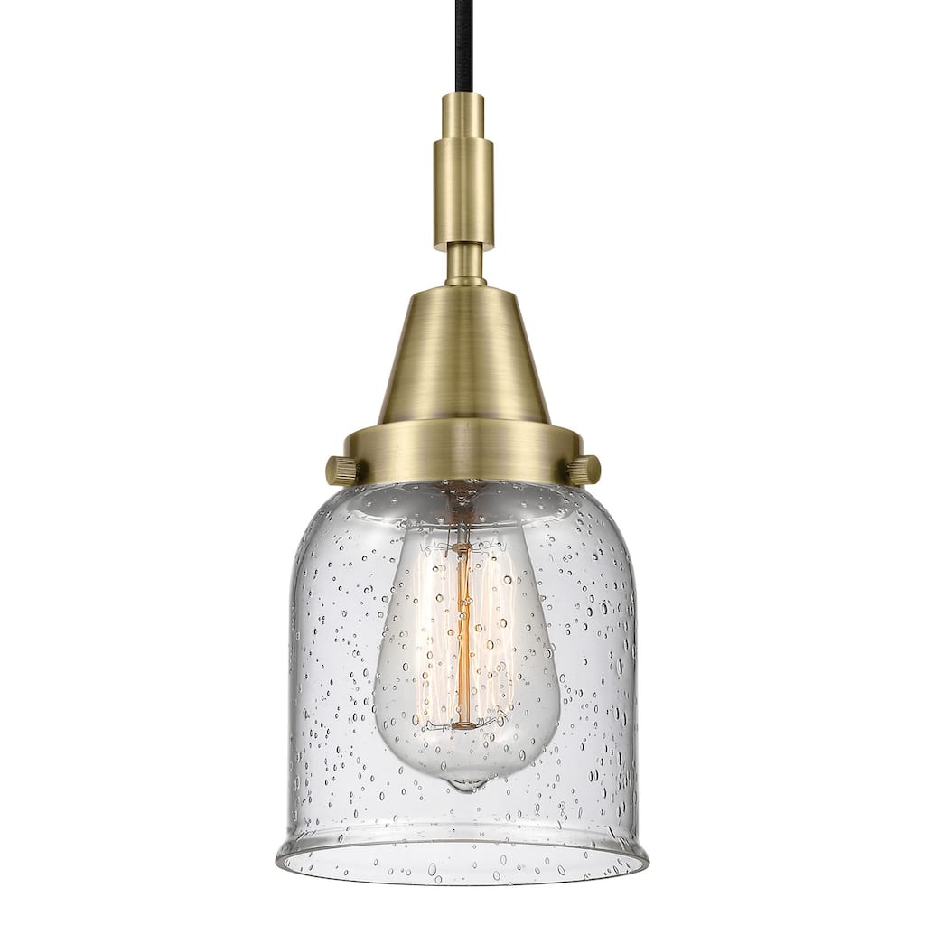 Innovations Lighting 447-1P-G54 Bell 5" Wide Mini Pendant with Clear,