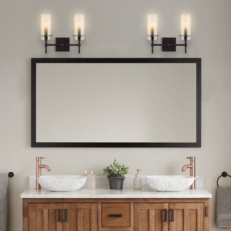Jayce Bohemian Farmhouse Iron/Glass LED Vanity by JONATHAN Y