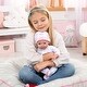 preview thumbnail 4 of 3, Bayer: Reborn 15" Baby Doll Set - White Pink Elephant - Life-Like Doll, Blanket, Bottle, Pacifier, Name Tag & Birth Certificate