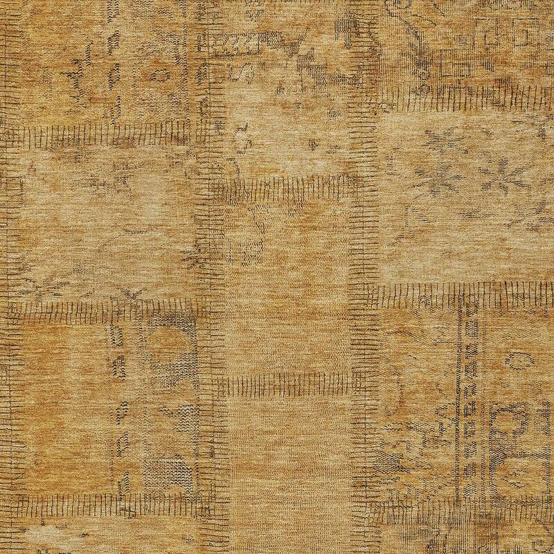 HomeRoots Patchwork Transitional Rectangle Outdoor Rug