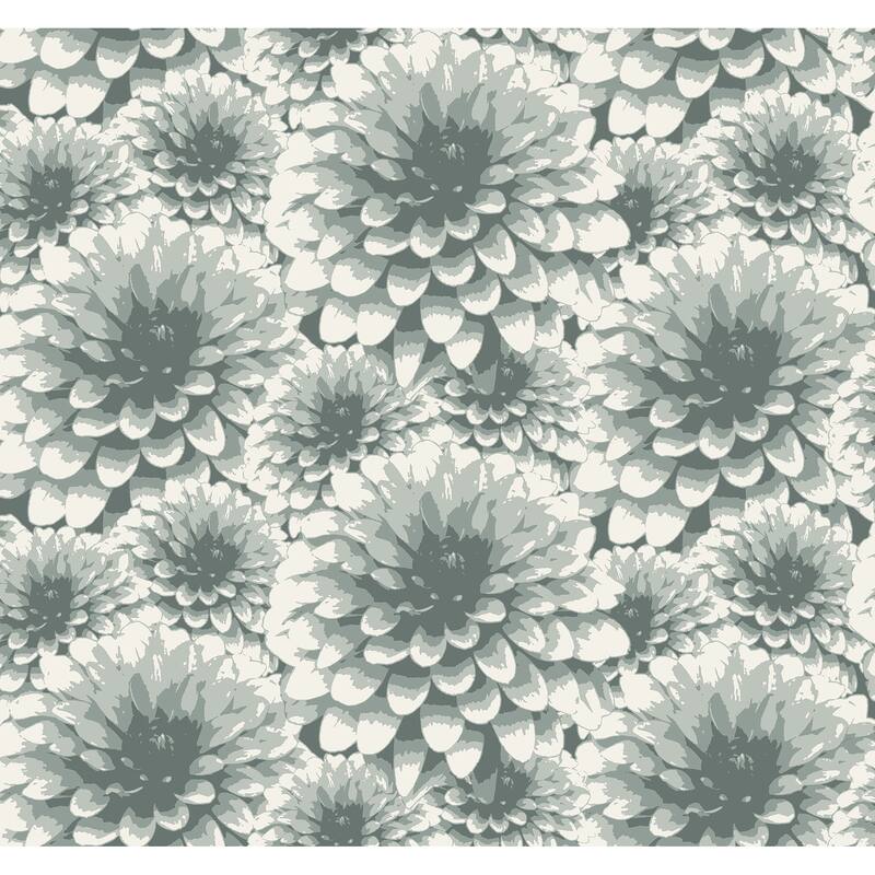 A-Street Prints Umbra Teal Floral Wallpaper