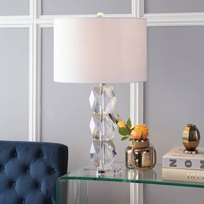 Sofia 26" Crystal LED Table Lamp, Clear by JONATHAN Y