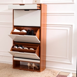 Small wooden shoe best sale cabinet