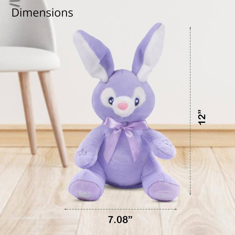 Dimple Bella Interactive Bunny - Animated Singing & Peek-a-Boo Plush Toy for Babies and Toddlers, Ages 0 and Up