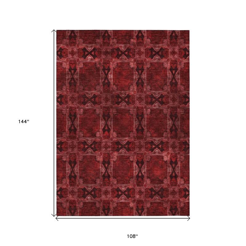 Almomi Garden-Inspired Weather Resistant Versatile Elegance Outdoor Rug