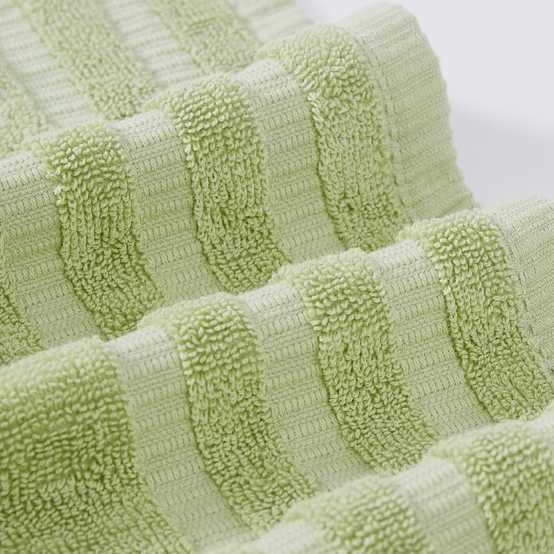 Modern Threads 6-Piece Yarn Dyed Organic Vines Towel Set