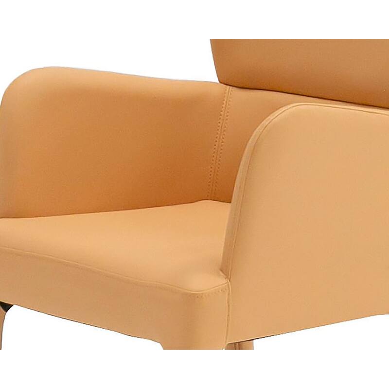 Modrest Ogden Modern Orange & Rosegold Dining Armchair