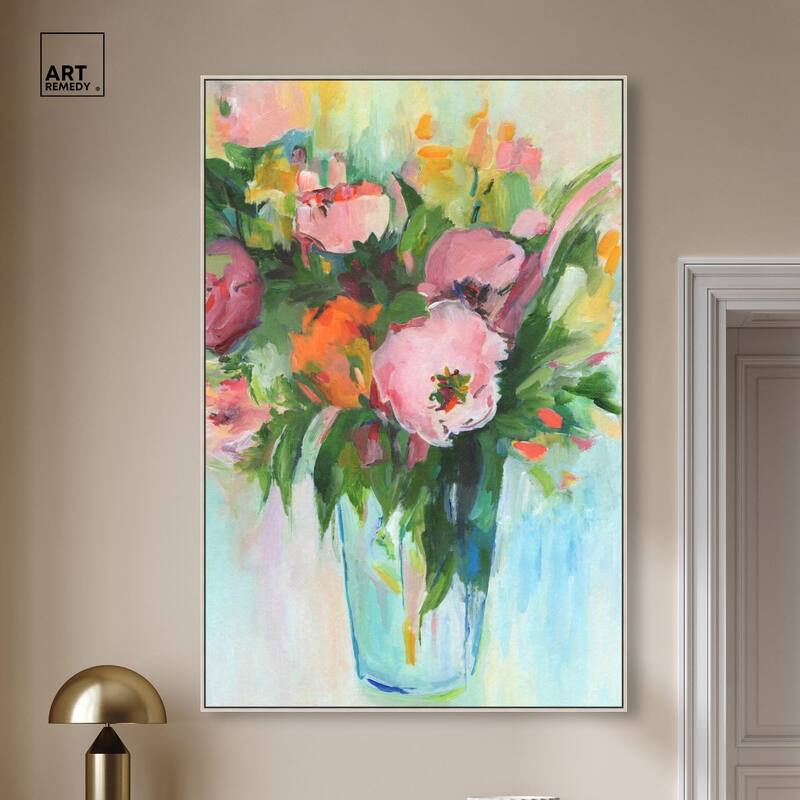 Charming Bouquet Canvas by Art Remedy