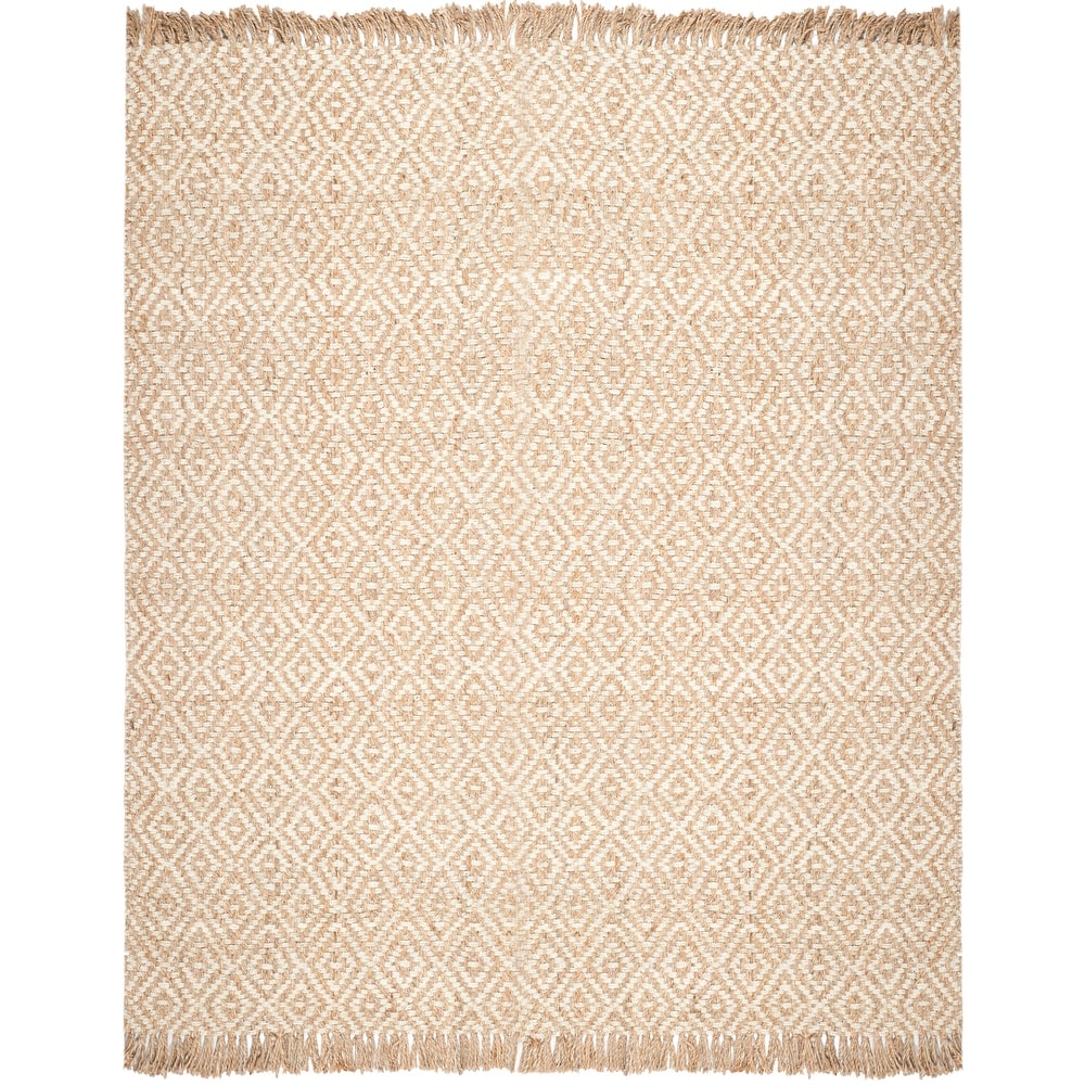 SAFAVIEH Handmade Natural Fiber Miley Jute Rug with Fringe