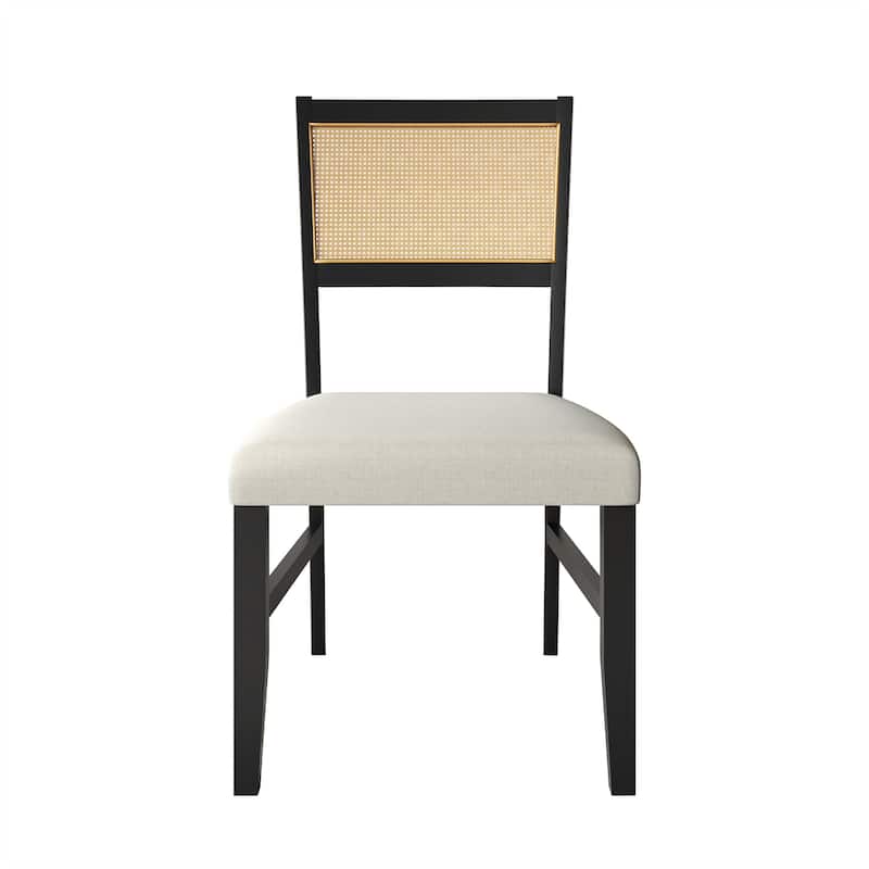 CraftPorch Contemporary 5-Piece Linen Wooden Dining Set
