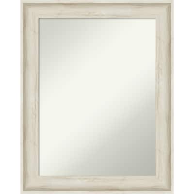 Non-Beveled Wall Mirror - Regal Birch Cream Frame