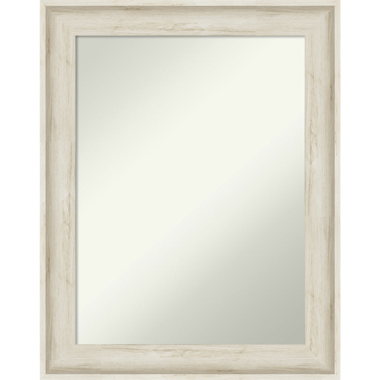 Non-Beveled Wall Mirror - Regal Birch Cream Frame