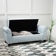 preview thumbnail 31 of 49, Christopher Knight Home - Keiko Contemporary Rolled Arm Fabric Storage Ottoman Bench