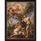 preview thumbnail 1 of 1, Adam and Eve by Peter Paul Rubens Giclee Print Oil Painting Black Frame Size 28" x 36"