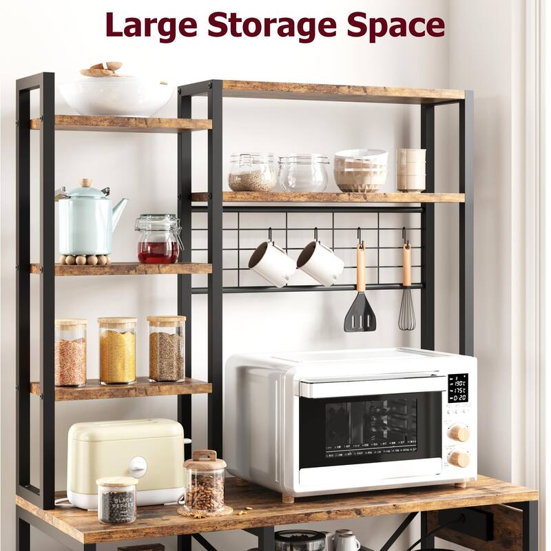 Bakers Rack with Power Outlet