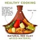 preview thumbnail 4 of 8, STP Goods Handmade 2.1Qt Red Clay Stoneware Tajine