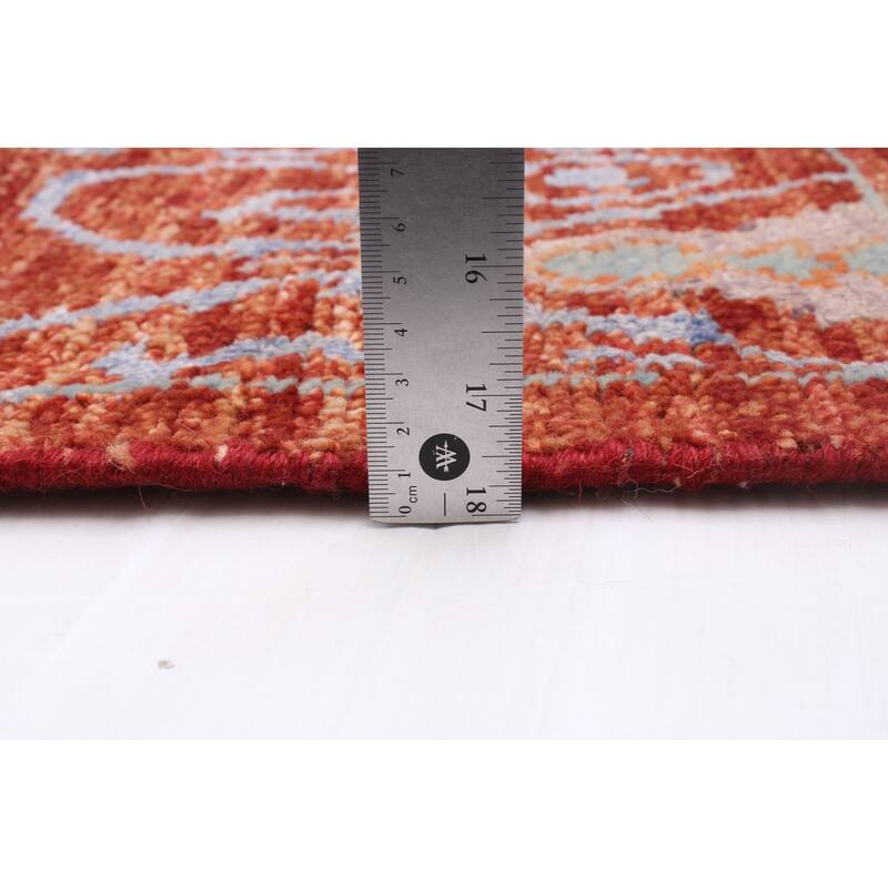 ECARPETGALLERY Hand-knotted Mystique Dark Copper Wool Rug - 10'0 x 13'8