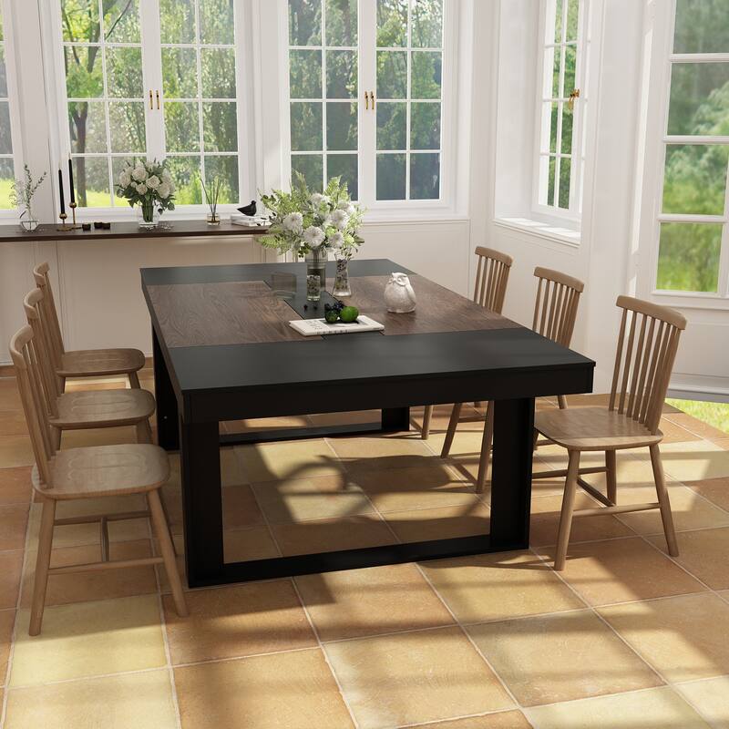 86.6" Larage Computer Desk Home Office Writing Desk Conference Table