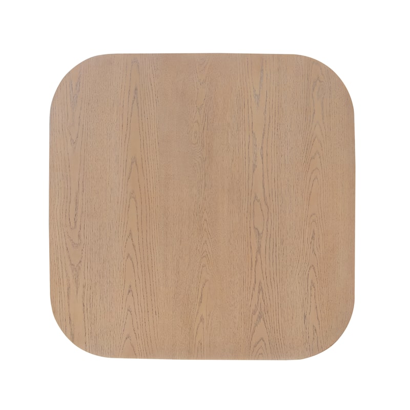 Wynonna Mid Century Modern Square Faux Wood Dining Table by Christopher Knight Home - Light Natural