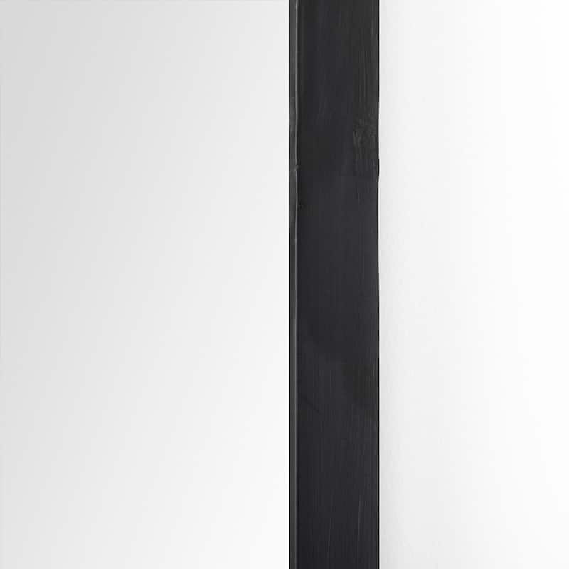 Giovanna Gold Metal Frame Ogee Arch Rectangular Wall Mirror (49" x 24")