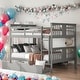preview thumbnail 2 of 21, Full over Full Functional Bunk Bed With Drawers and Ladder for Bedroom