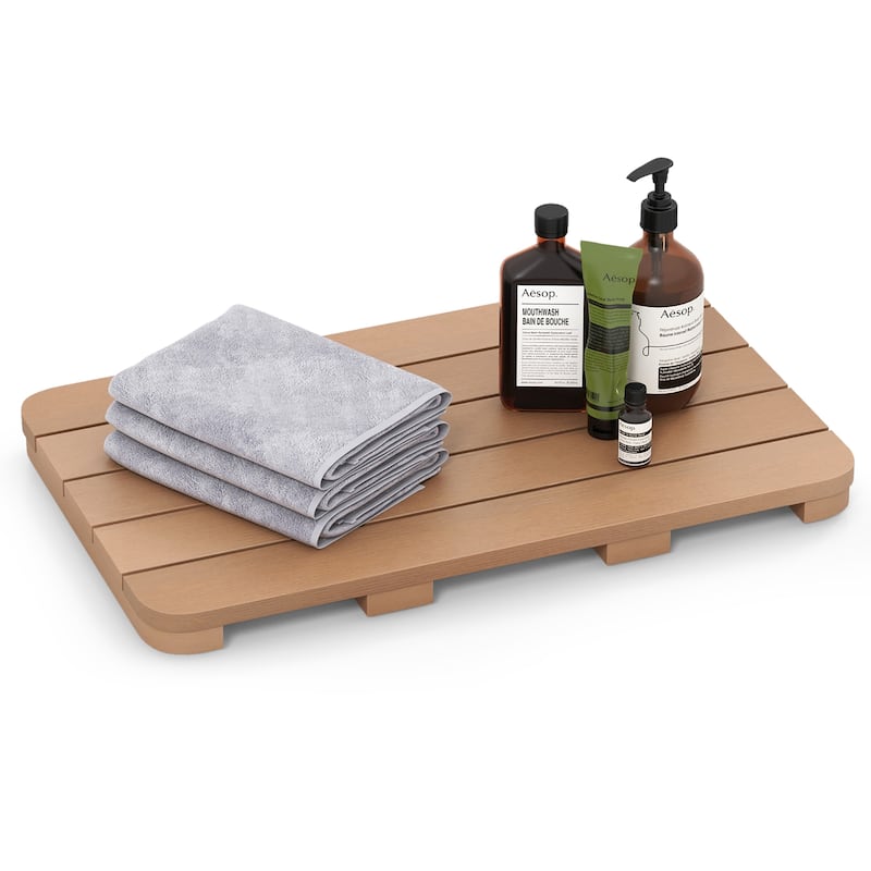 21.5" x 13.5" Bath Mat Shower Mat for Bathroom with Non Slip Foot Pads