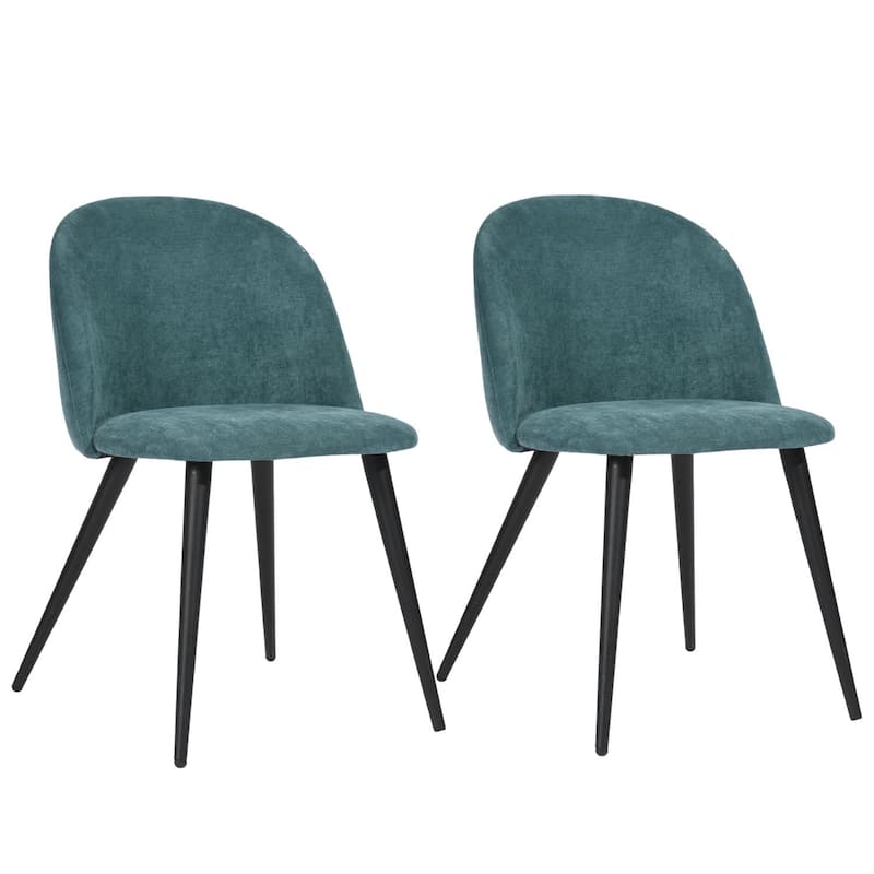 Carson Carrington MidCentury Modern Velvet Dining Chair Set of 2 On