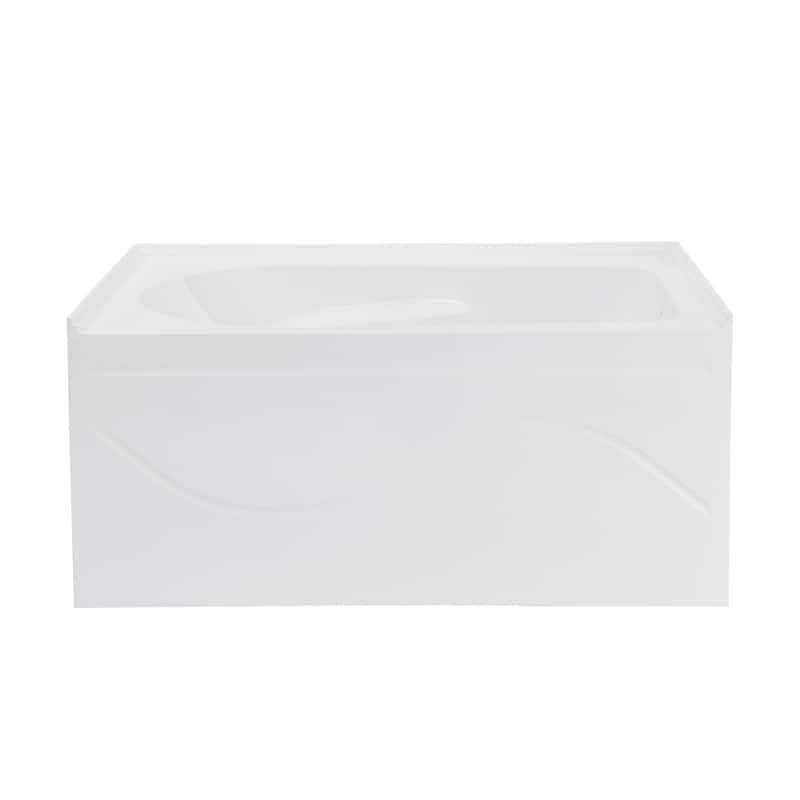 Swiss Madison SM-AB521 Ivy 54" Three Wall Alcove Acrylic Soaking Tub - White