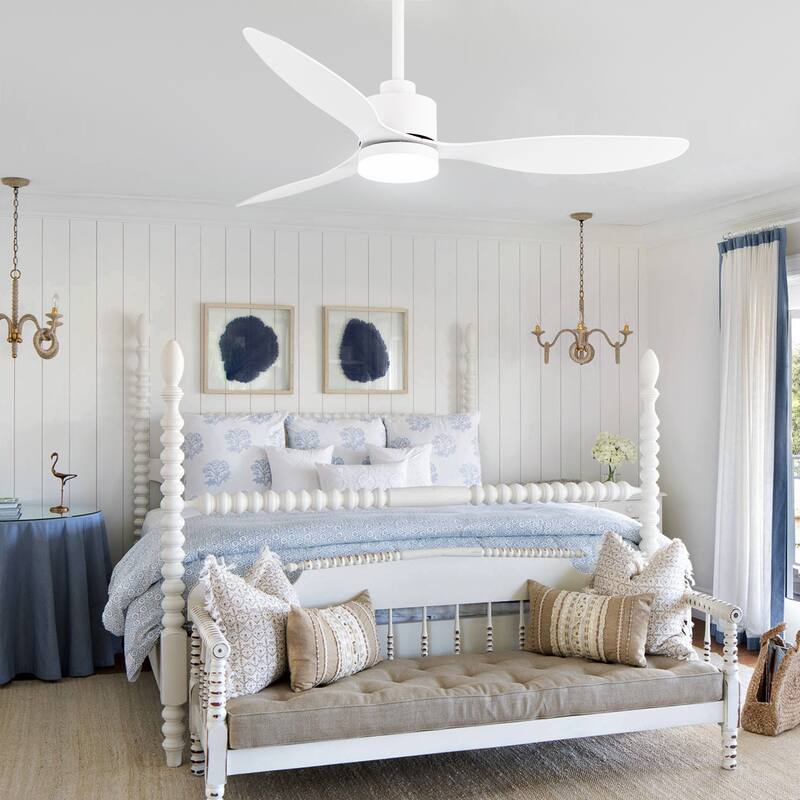 52 Inch LED Ceiling Fan with Lights and Remote-3-Blade