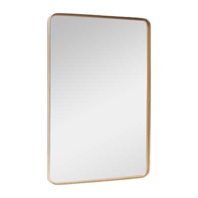 Shampagne Gold Bathroom Mirror Wall Decor,Hangs Horizontal or Vertical,24x36