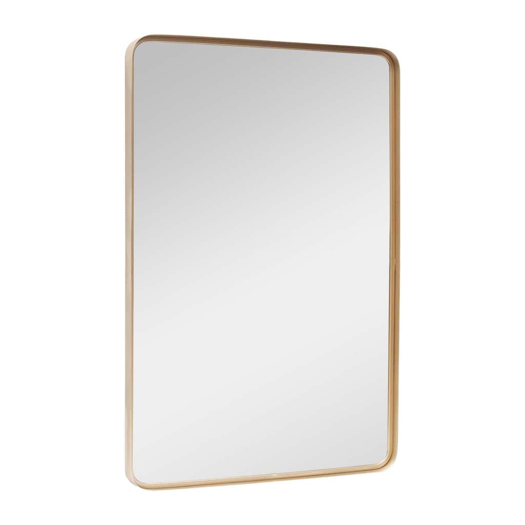 Shampagne Gold Bathroom Mirror Wall Decor,Hangs Horizontal or Vertical,24x36