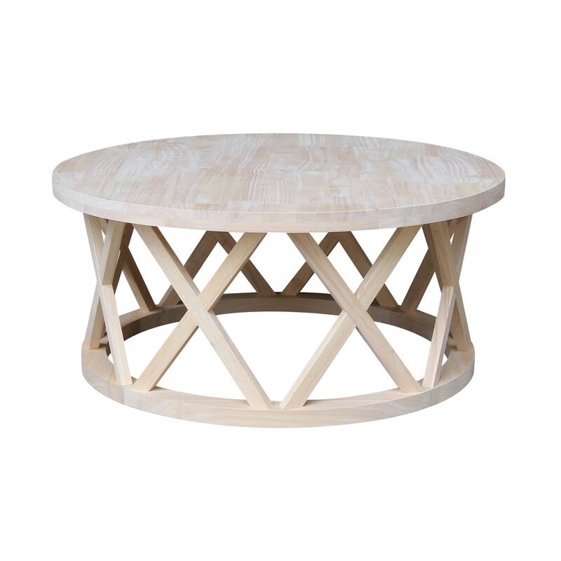 Round Ceylon Coffee Table - 40 in. W x 40 in. D x 18 in. H