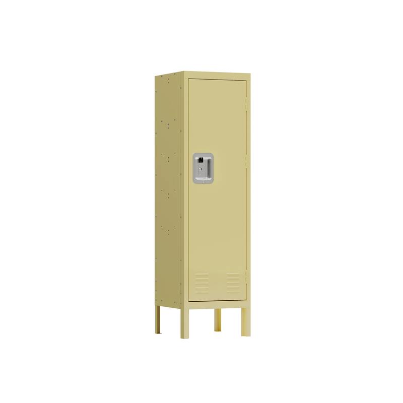 1 Door Tall Single Metal Locker-Retro Style Storage Cabinet--Industrial Furniture